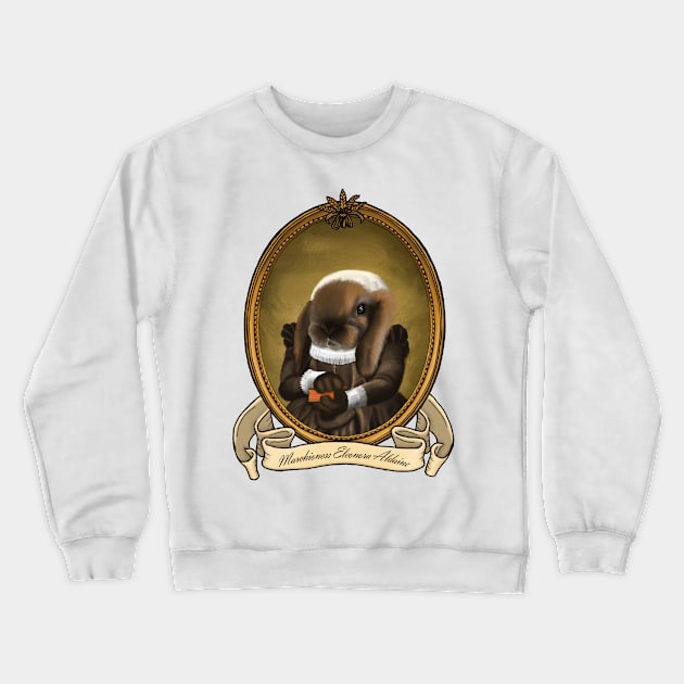 Renaissance Pet - Marchioness Eleonora Aldaine (A Holland Lop) Crewneck Sweatshirt by JMSArt